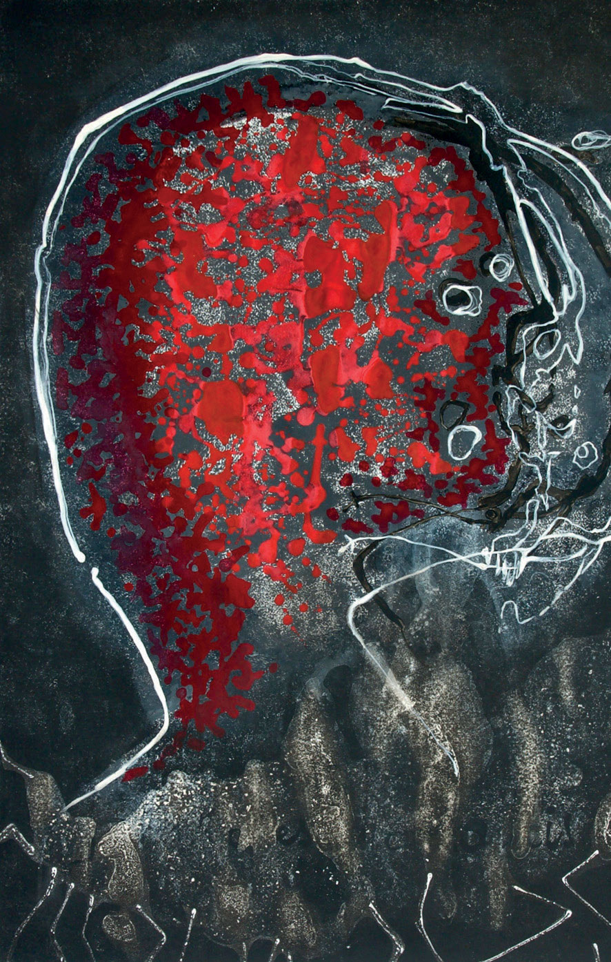 Les particules élémentaires - 70 X 100 cm (détail)